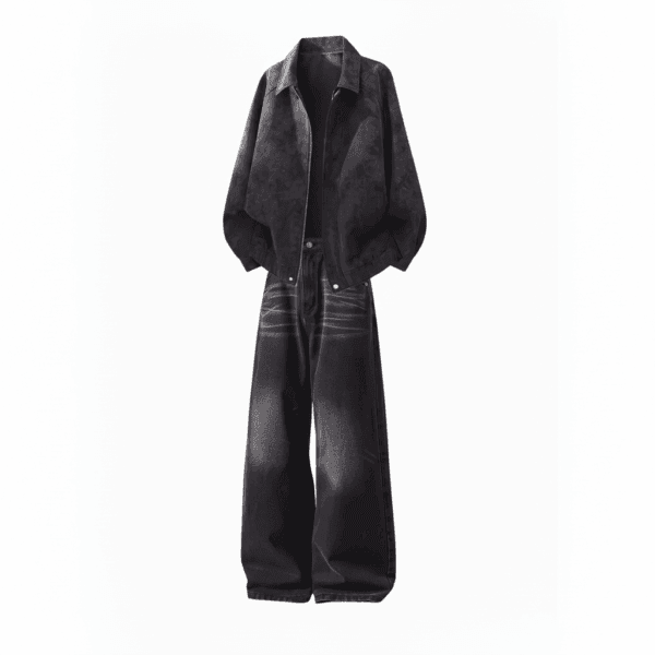 コーチジャケット＆ワイドデニム