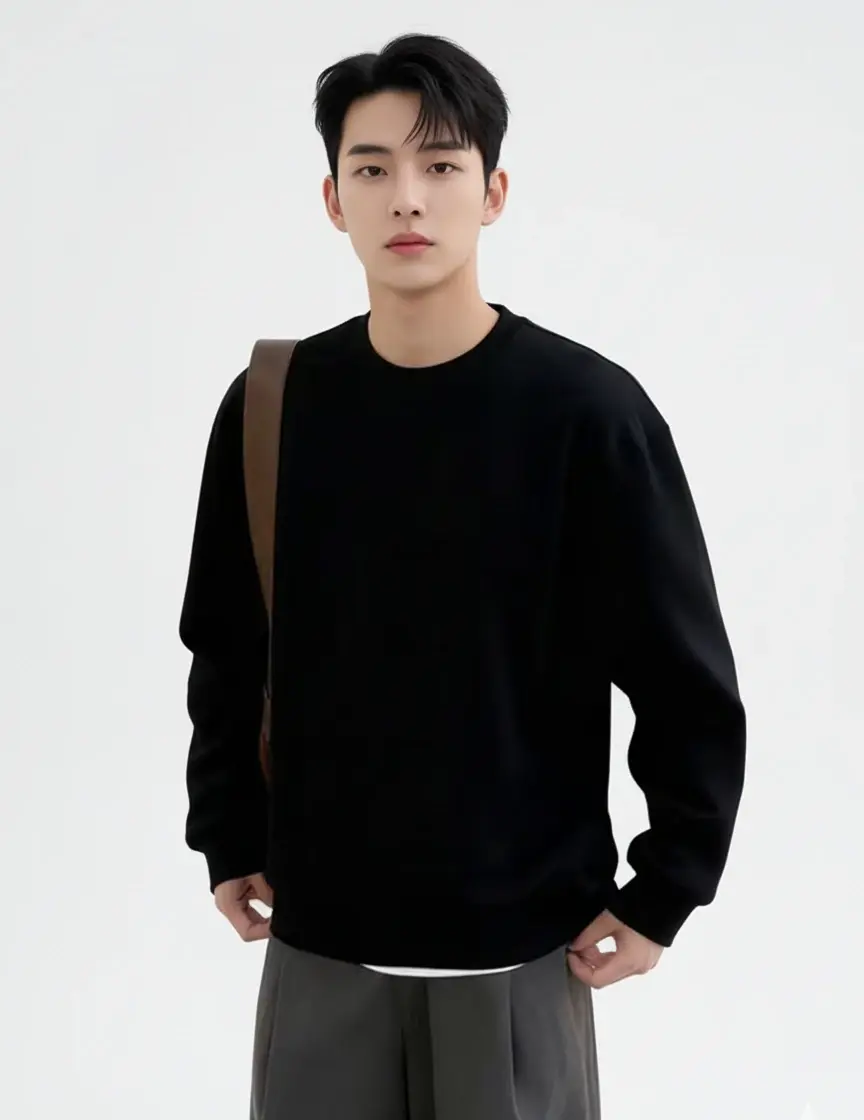 effortless texture crew neck sweatshirt effortless texture crew neck sweatshirt